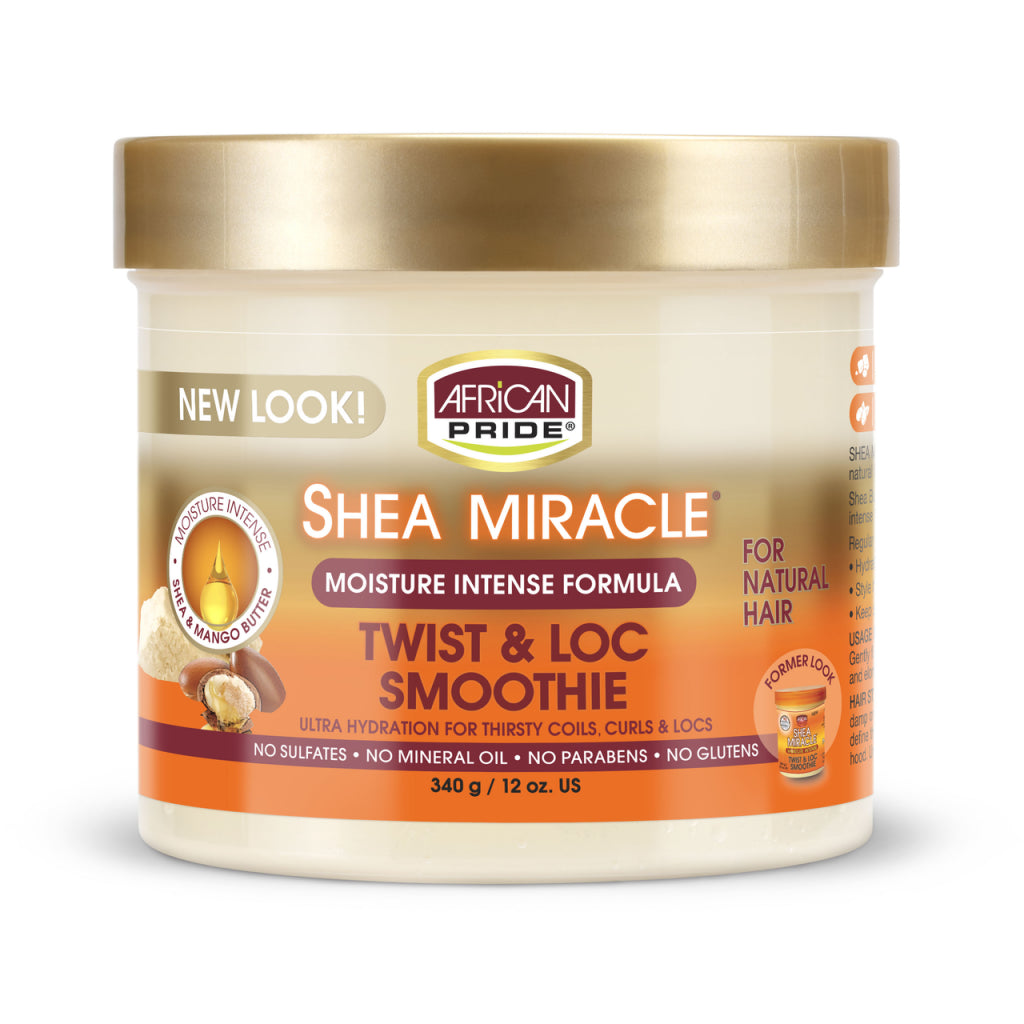 African Pride Shea Butter Miracle Moisture Intense Twist & Loc Smoothie 340g - Afro Hair Boutique