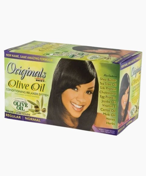 Africas Best Organics Olive Oil No Lye Conditioning Relaxer Regular