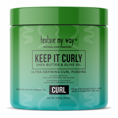 Texture My Way Keep It Curly Ultra Defining Curl Pudding Coiled Curly Wavy Hair