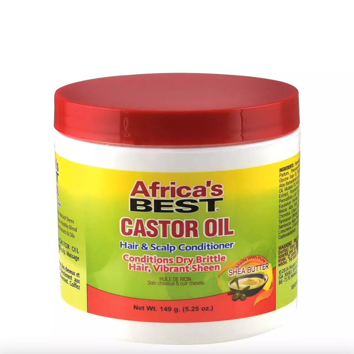 Africa's Best Castor Oil Hair And Scalp Conditioner 149g - Afro Hair Boutique
