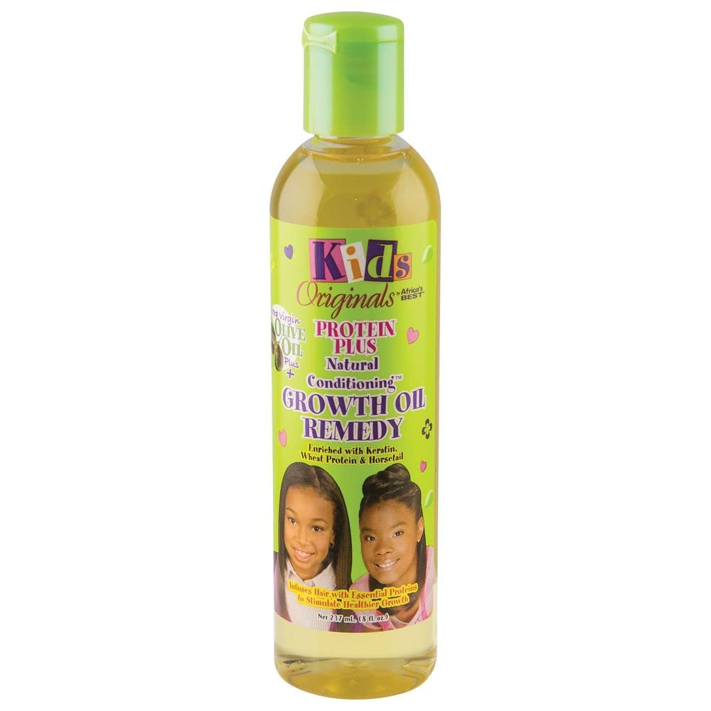 Africas Best Kids Organics Protein Plus Conditioning Growth Remedy Oil 237ml - Afro Hair Boutique