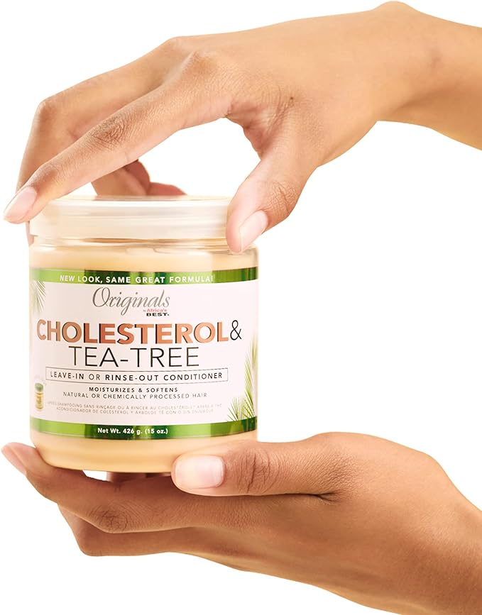 Africa's Best Originals Cholesterol & Tea Tree Oil Leave In Conditioner 426g - Afro Hair Boutique