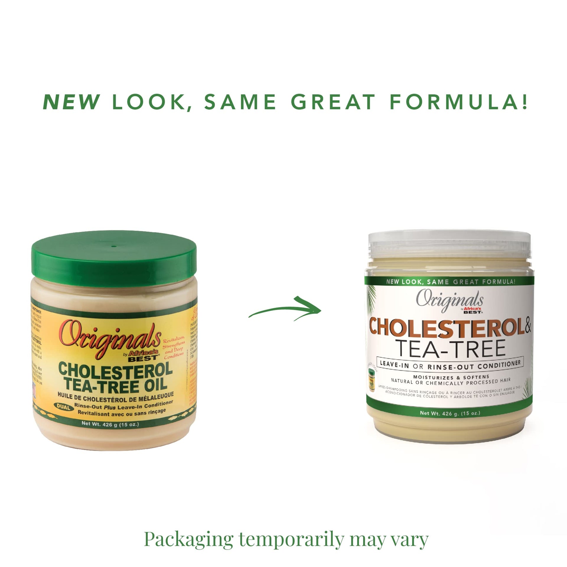 Africa's Best Originals Cholesterol & Tea Tree Oil Leave In Conditioner 426g - Afro Hair Boutique