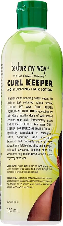 Africas Best Texture My Way Curl Keeper Moisturizing Hair Lotion 355ml - Afro Hair Boutique