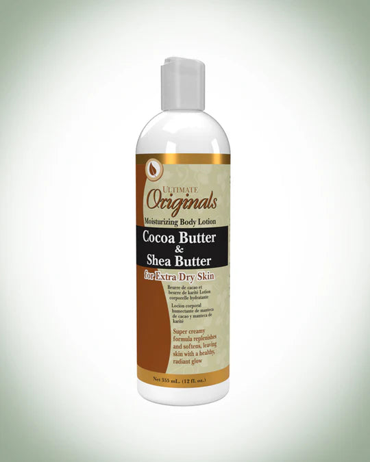 Africas Best Ultimate Organics Cocoa Butter And Shea Butter Lotion 355ml - Afro Hair Boutique