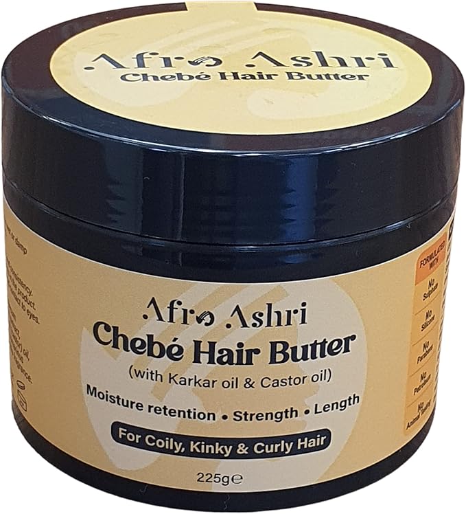Afro Ashri Chebe Hair Growth Butter With Karkar Oil & Castor Oil 225g/375g