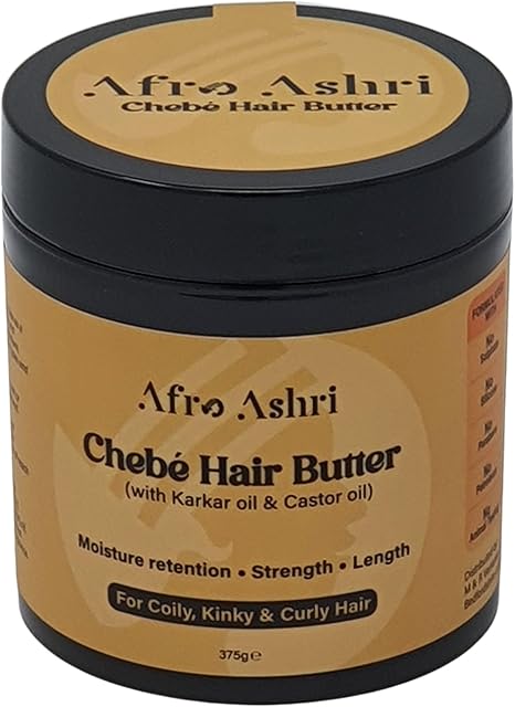 Afro Ashri Chebe Hair Growth Butter With Karkar Oil & Castor Oil 225g/375g