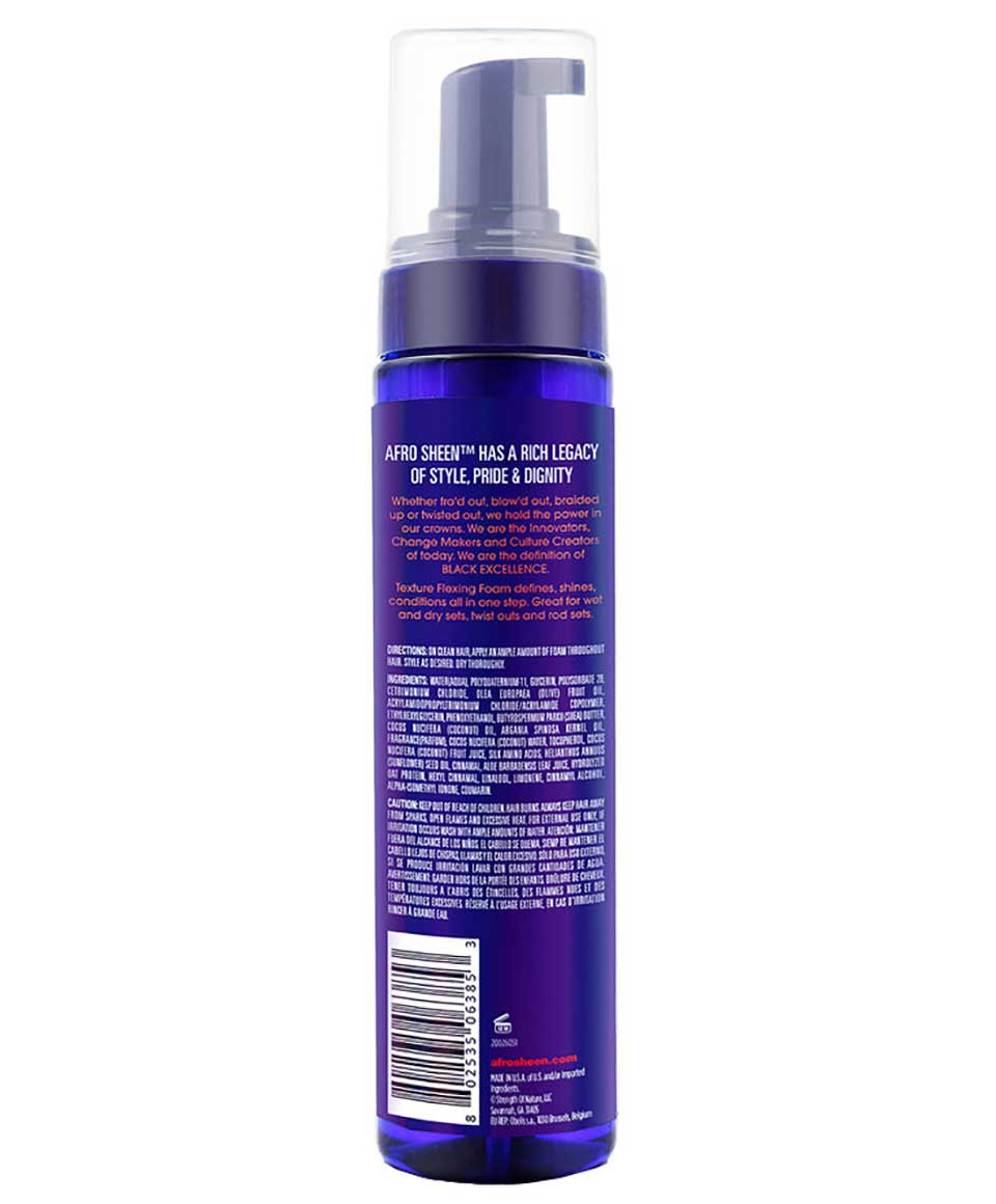 Afro Sheen Texture Flexing Foam Defines & Sets Hair 251ml
