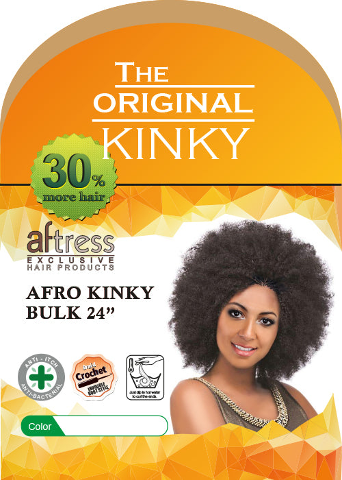 Aftress Synthetic Afro Kinky Bulk 24