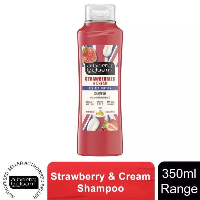 Alberto Balsam Strawberries And Cream Limited Edition Shampoo 350ml