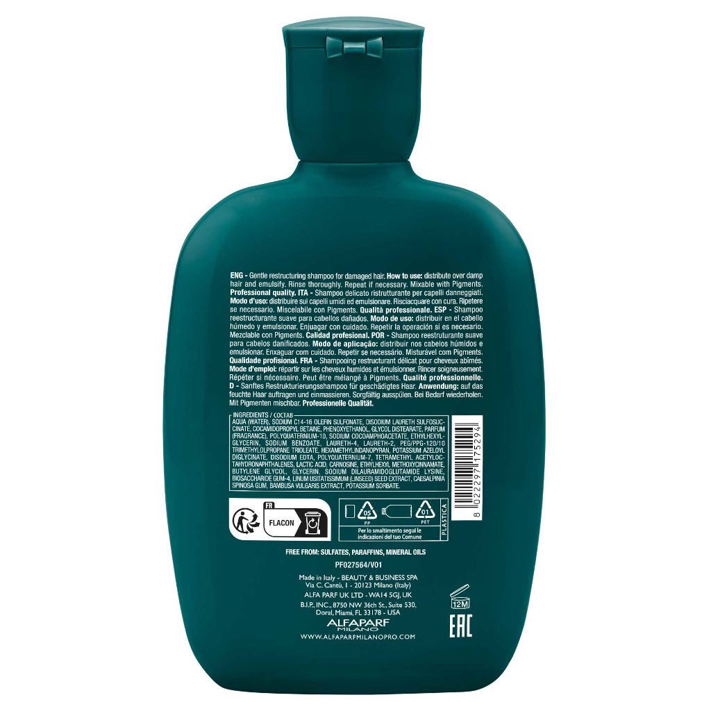 Alfaparf Milano SemiDilino Reconstruction Damage Hair Reparative Low Shampoo 250ml