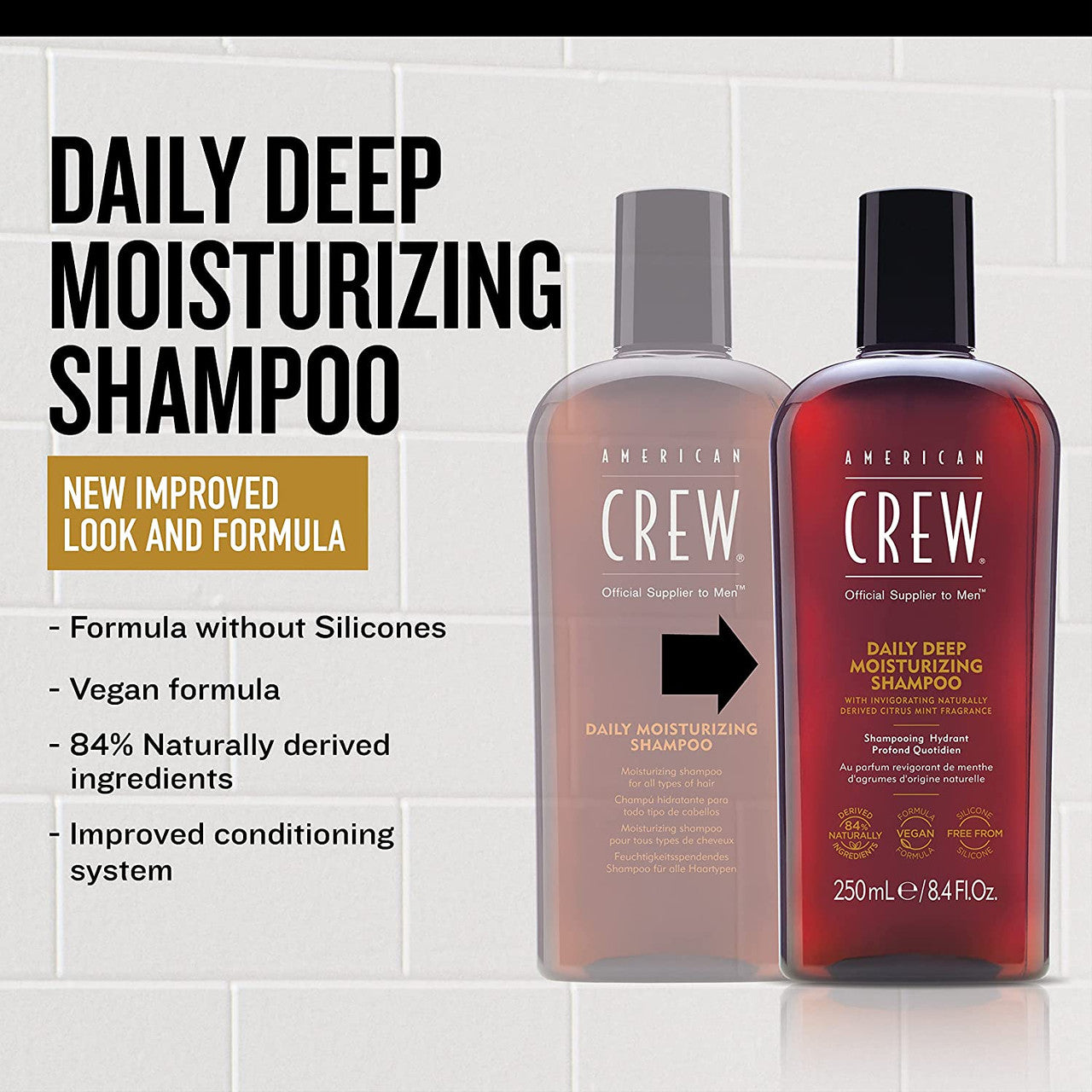 American Crew Daily Deep Moisturizing Shampoo 250ml / 450ml / 1L