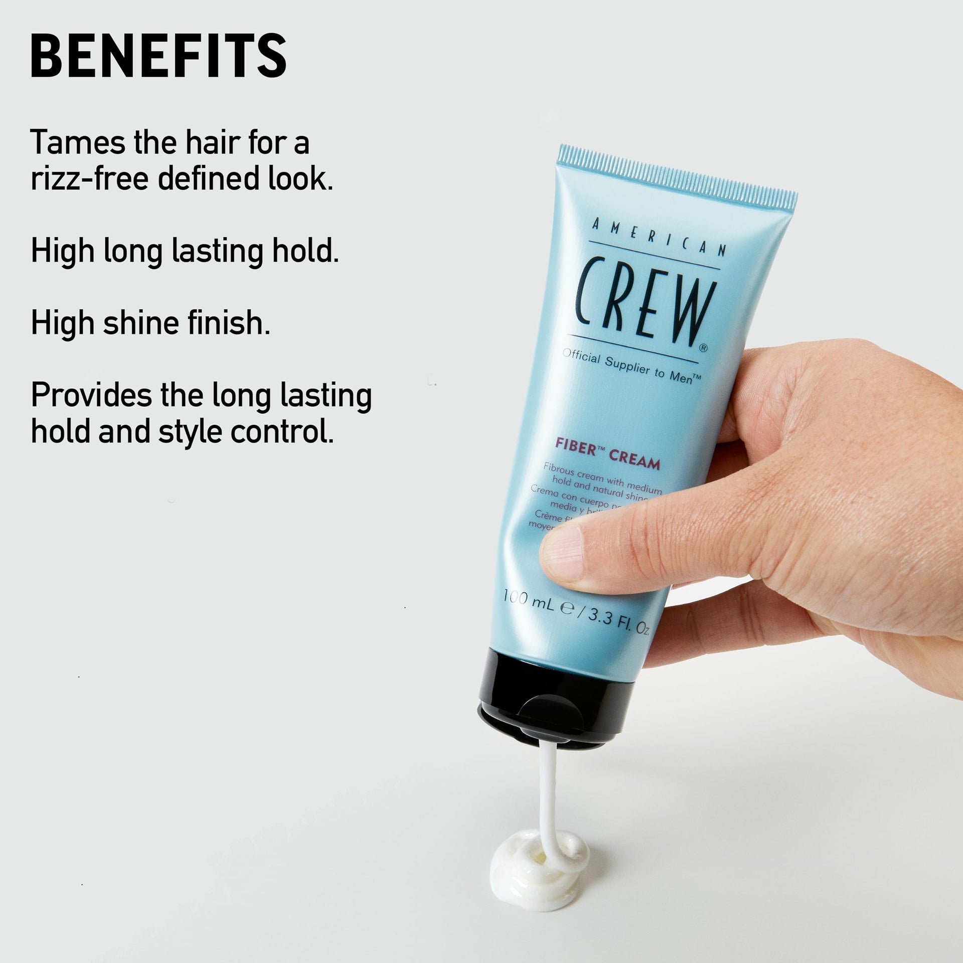 American Crew Fiber Cream with Medium Hold & Shine 100ml