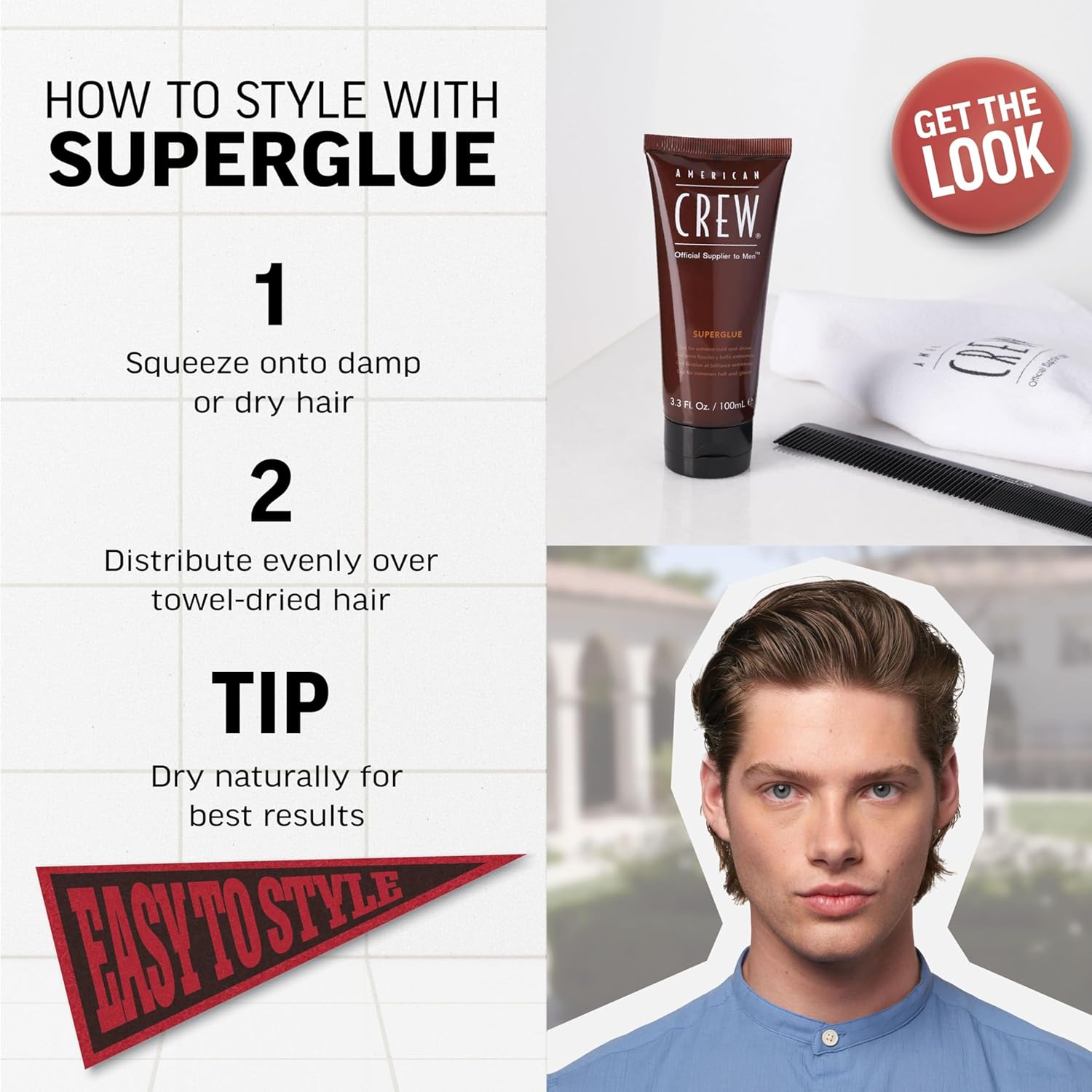 American Crew Superglue Gel Extreme Hold & Shine 100ml