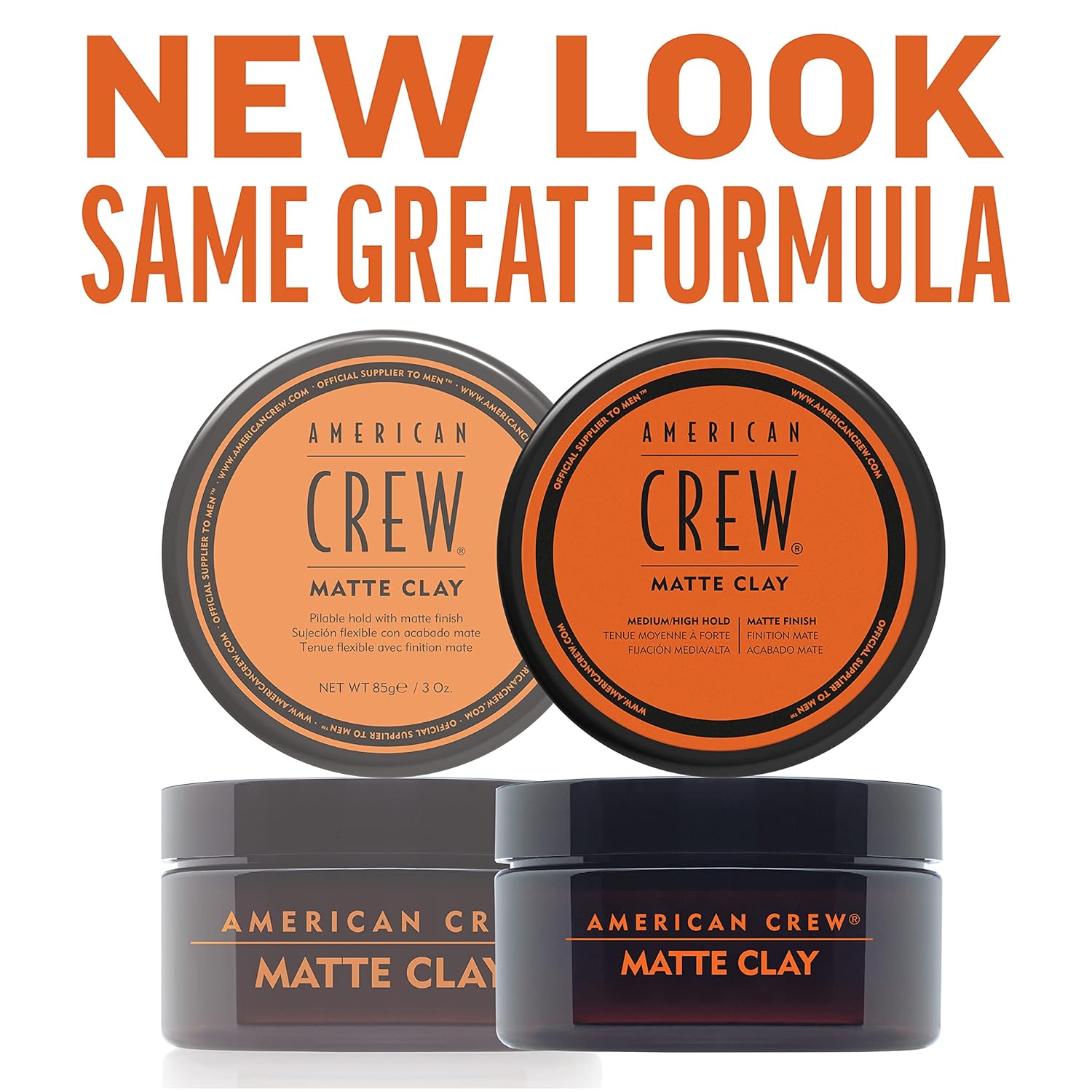 American Crew Texturising Matte Clay with Medium Hold & Low Shine 85g