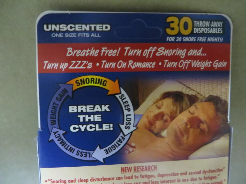 Amirose Breathe Free Snoring Relief Unscented 30 Disposable