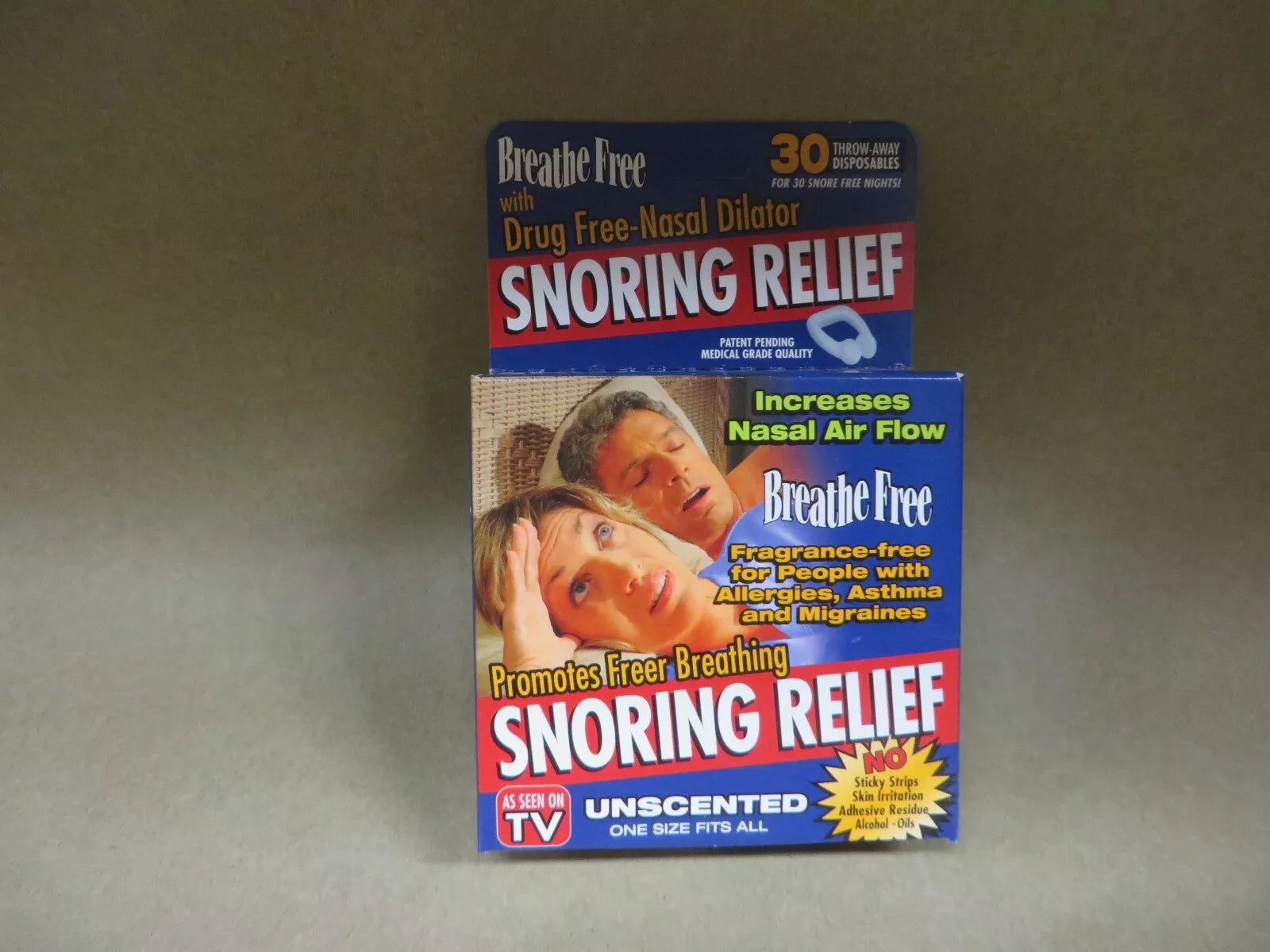 Amirose Breathe Free Snoring Relief Unscented 30 Disposable