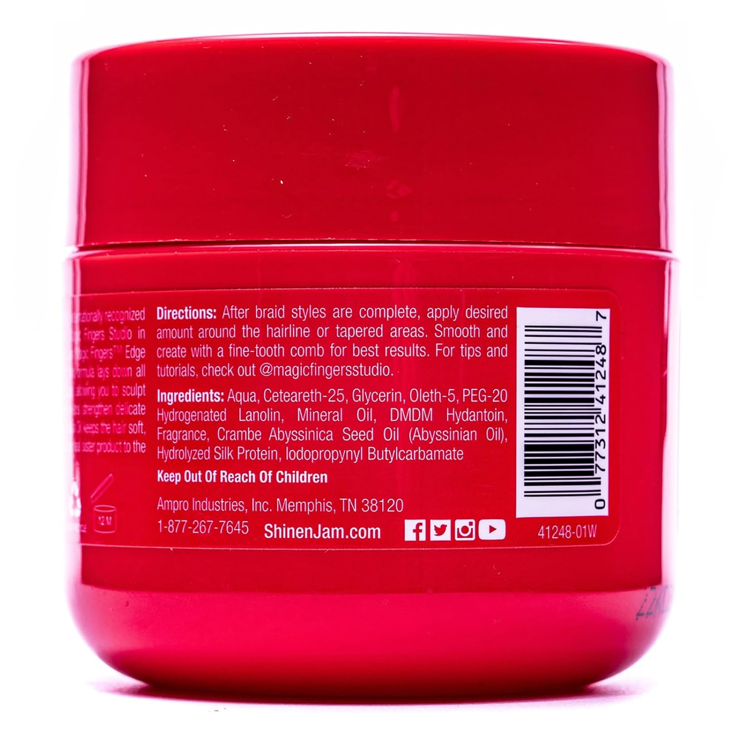 Ampro Shine 'N Jam Magic Fingers Edge Control Magic Extreme Hold Braiders 113g
