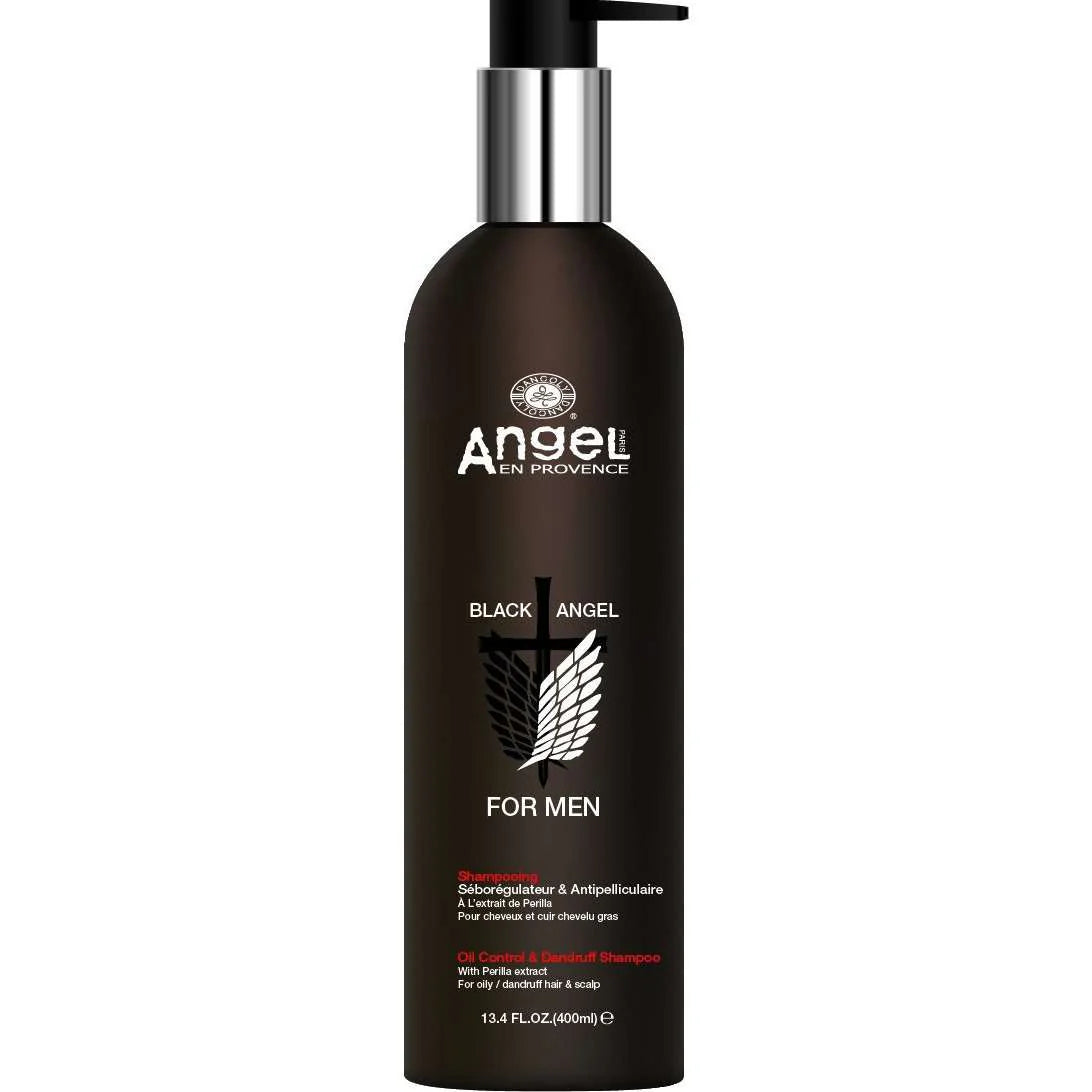 Angel En Provence Black Angel For Men Oil Control And Dandruff Shampoo 400ml