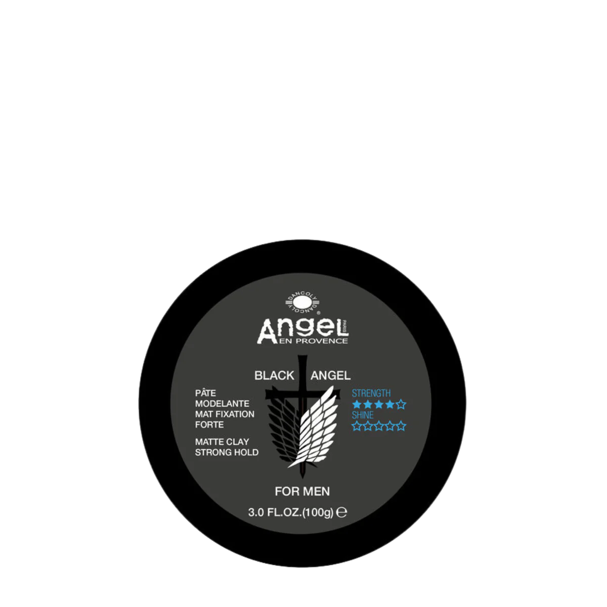 Angel En Provence Black Angel For Men Strong Hold Matte Clay 100g