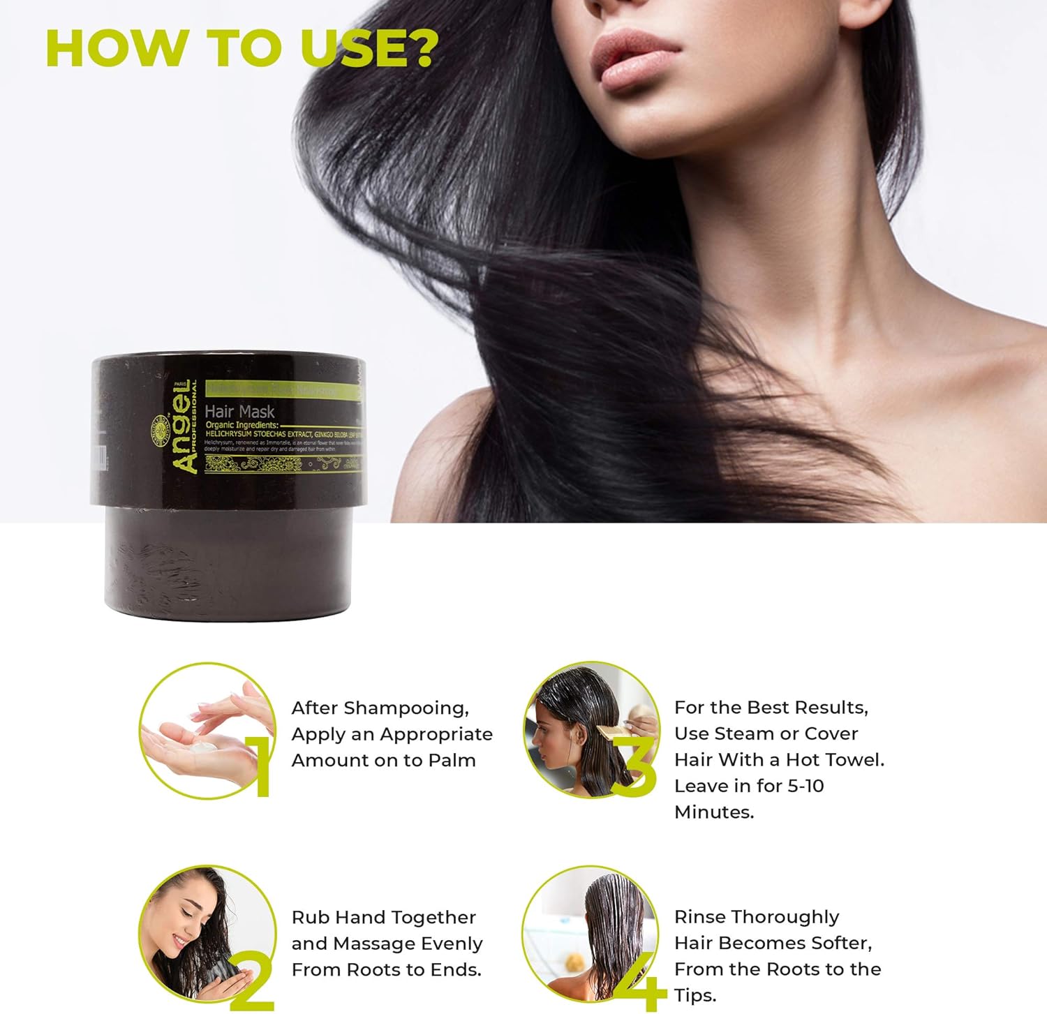 Angel En Provence Helichrysum Pure Nourishing Hair Mask 300g / 500g