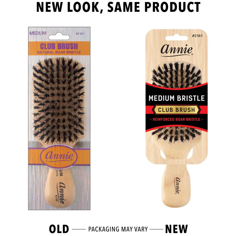 Annie Natural Boar Bristle Medium Club Brush 2161