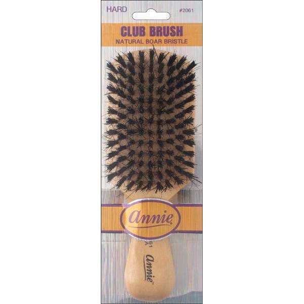 Annie Reinforced Boar & Nylon Bristle Hard Club Brush 2061