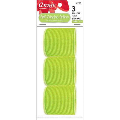 Annie Self-Gripping Rollers 2 1/4In 3Ct Green 1315