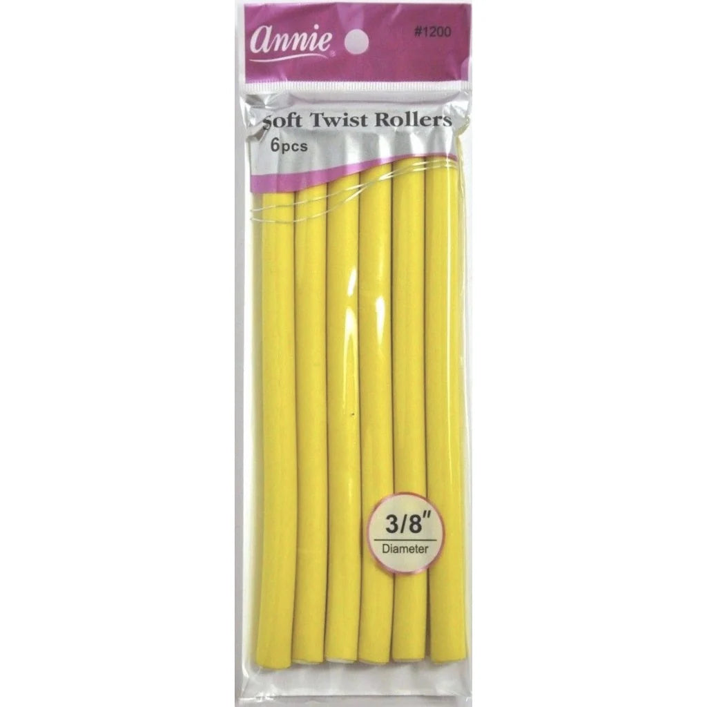 Annie Soft Twist Yellow Rollers 3/8