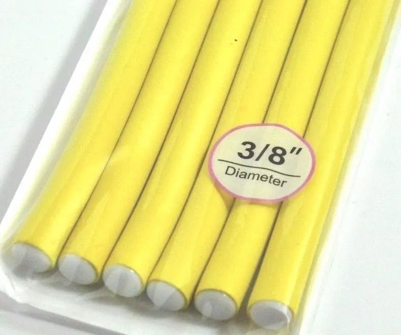 Annie Soft Twist Yellow Rollers 3/8