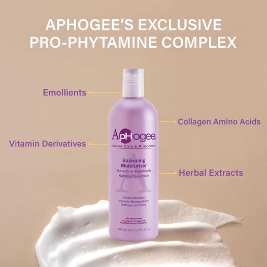 Aphogee Balancing Moisturizer For Strength and Elasticity Hair 237ml / 473ml - Afro Hair Boutique