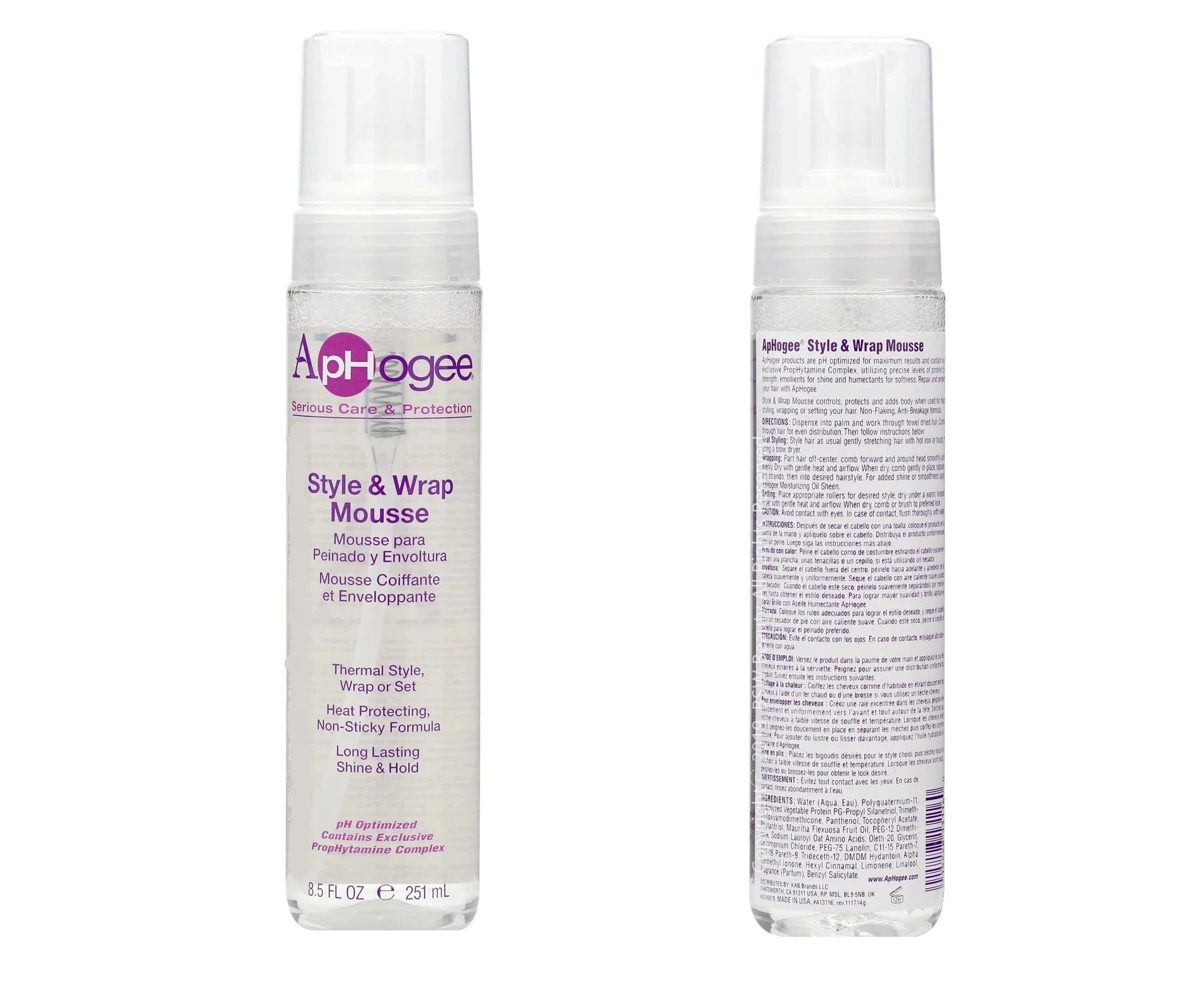 Aphogee Style N Wrap Mousse 251ml