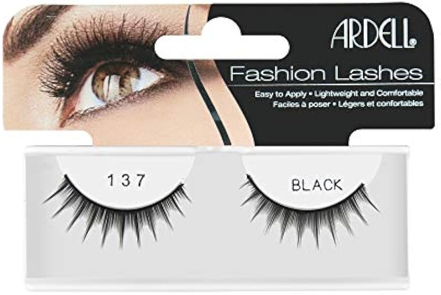 Ardell 100% Human Hair False Fashion/Natural Eye Lashes 137 Black