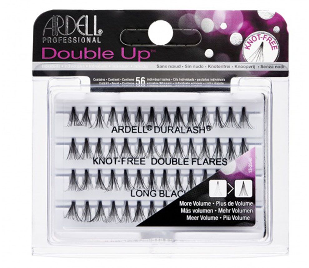 Ardell Double Up Knot Free Double Flares Lashes Long Black