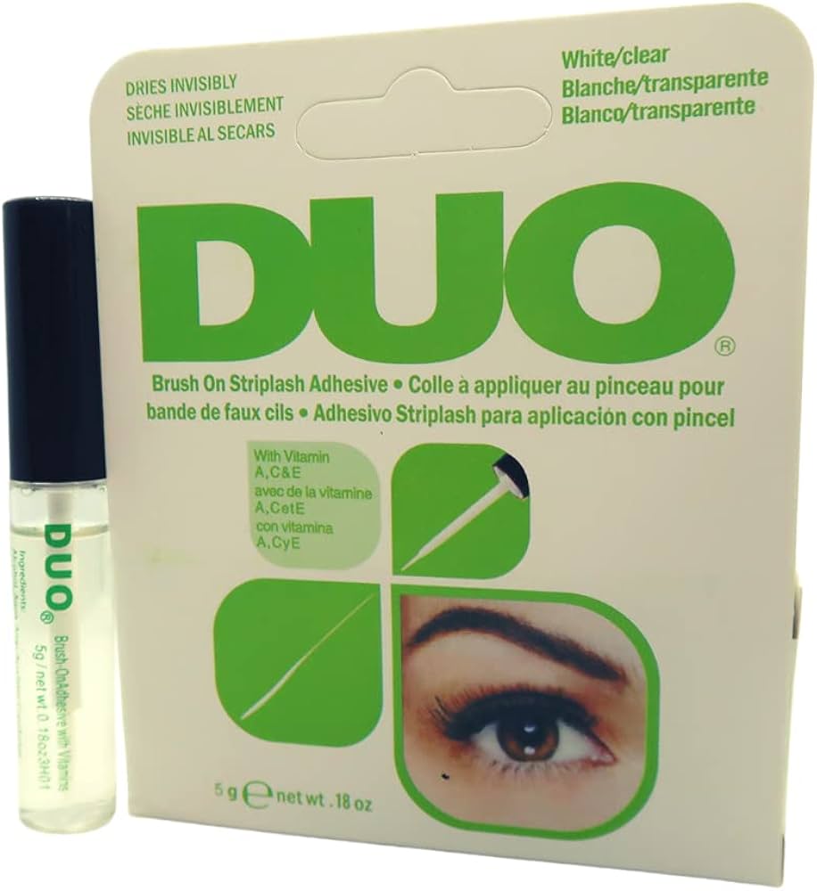 Ardell Duo Brush On Striplash Clear Adhesive White False Eyelashes Glue 5g