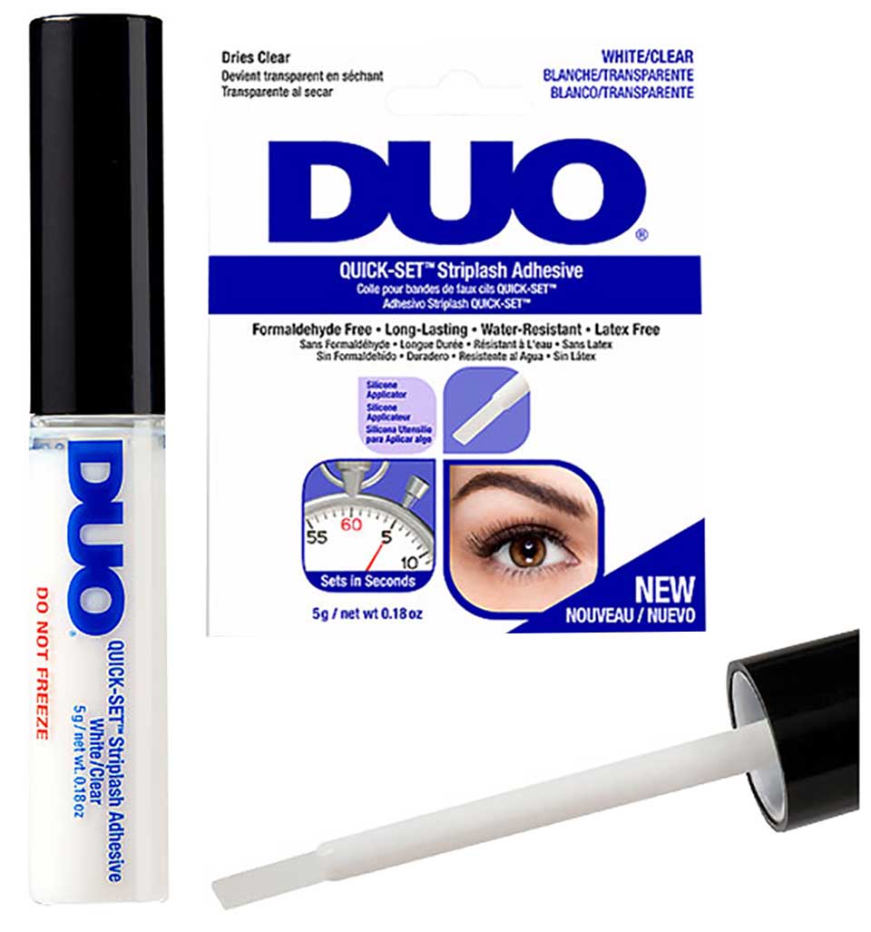 Ardell Duo Quick Set Clear Striplash Adhesive White 5g