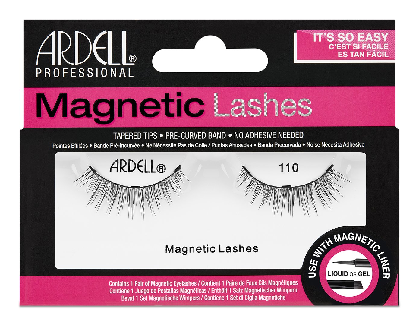 Ardell Magnetic Lashes False Eyelashes Tapered Tips Black 110