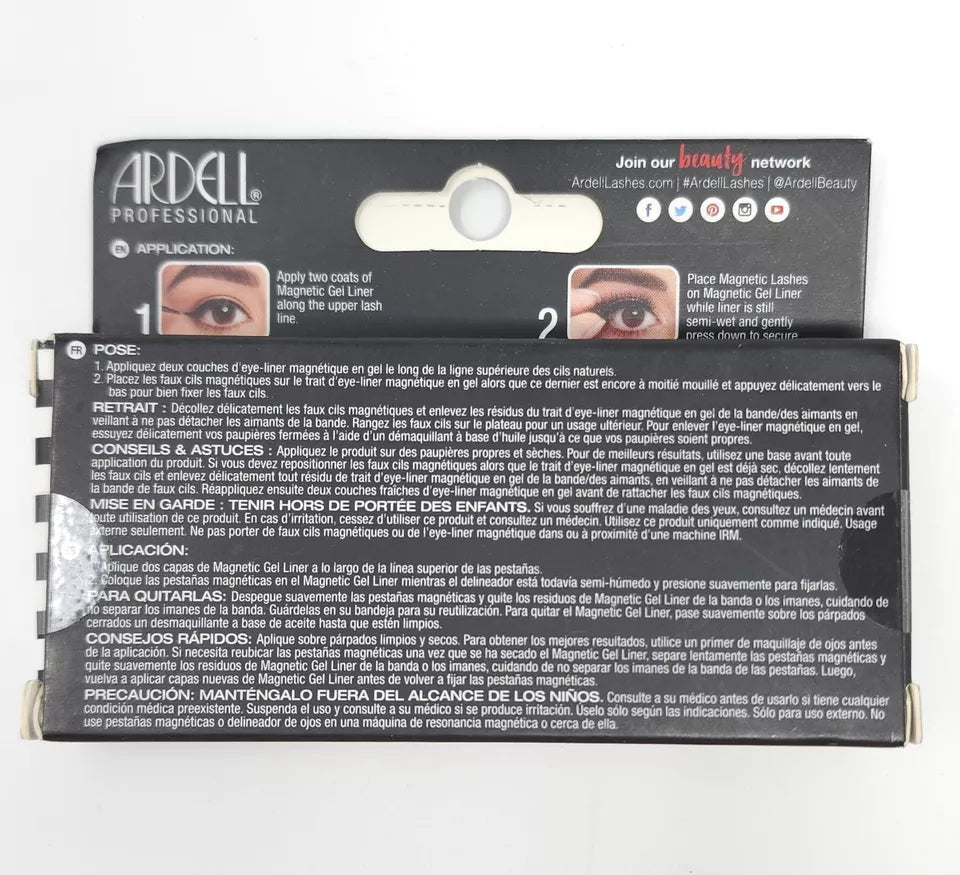 Ardell Magnetic Lashes False Eyelashes Tapered Tips Black Demi Wispies