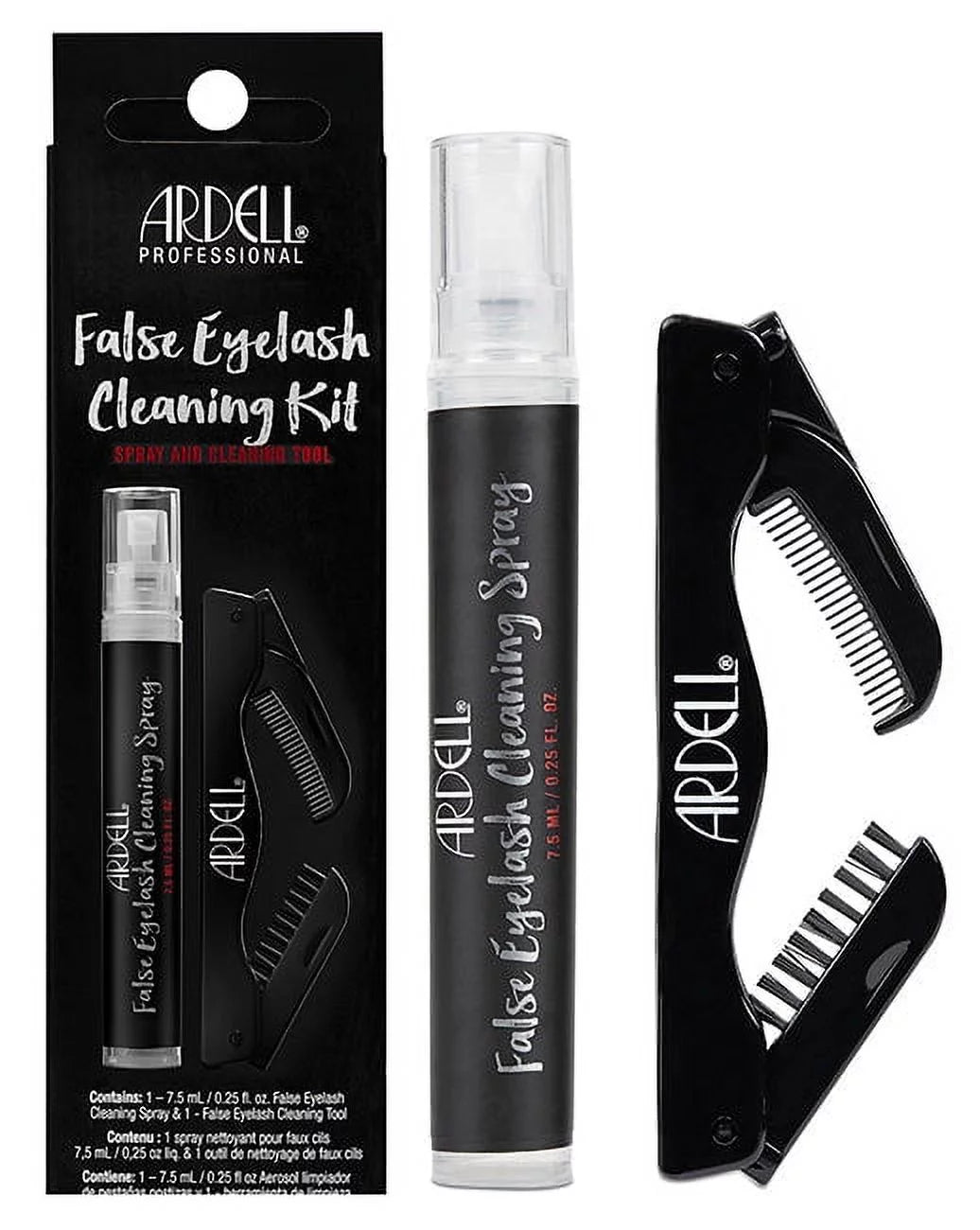 Ardell Professional False Eyelash Cleaning Kit Spray And Cleaning Tool