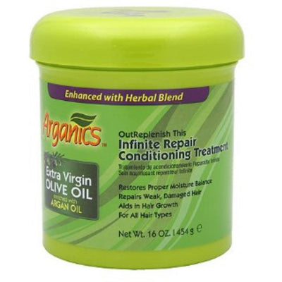 Arganics Extra Virgin Olive Oil Infinite Repair Conditioning Treatment 454g