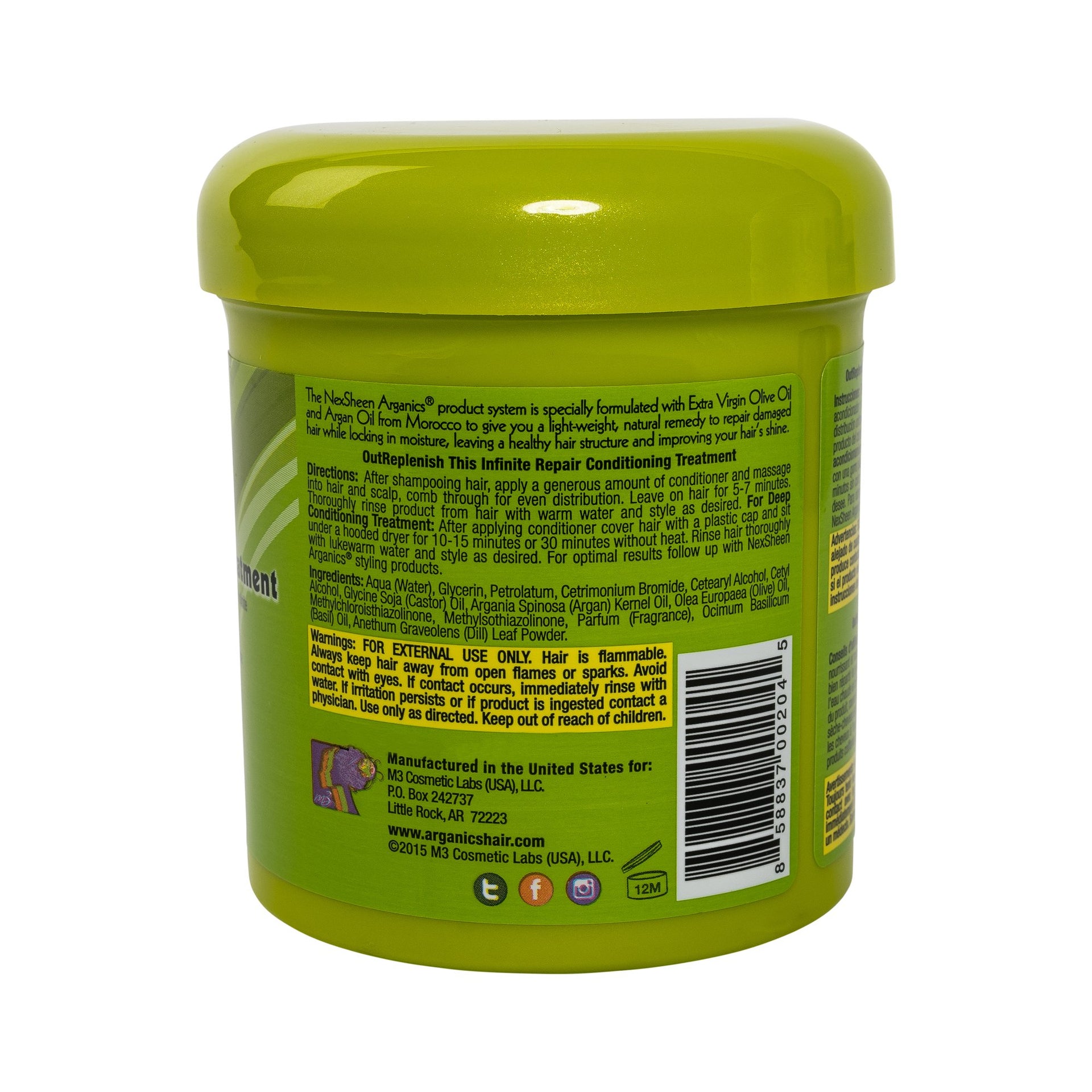 Arganics Extra Virgin Olive Oil Infinite Repair Conditioning Treatment 454g