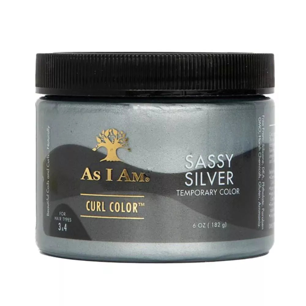 As I Am Curl Color Sassy Silver Argent Temporary Color 182g