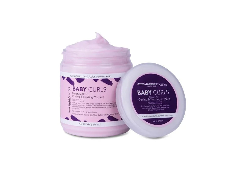 Aunt Jackie's Baby Curls Moisture Rich Curling And Twisting Custard- 426g