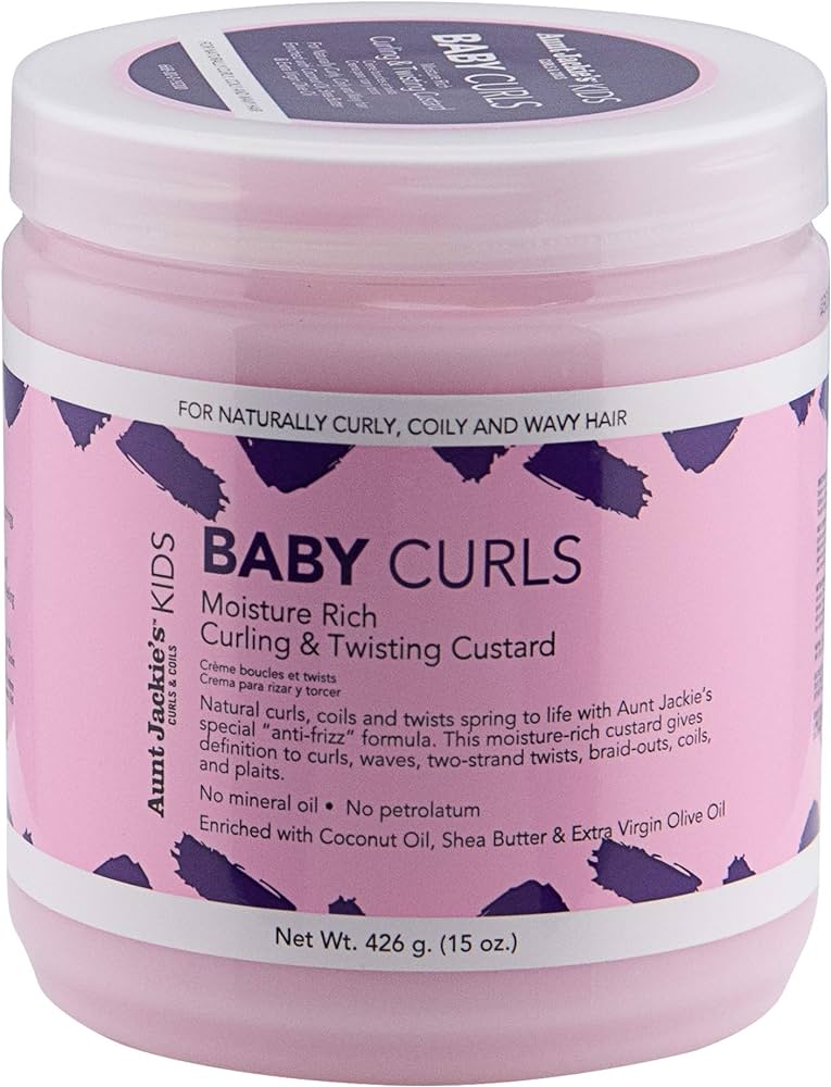 Aunt Jackie's Baby Curls Moisture Rich Curling And Twisting Custard- 426g
