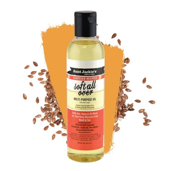 Aunt Jackie's Flaxseed Recipes Soft All Over Multi Purpose Oil Therapy