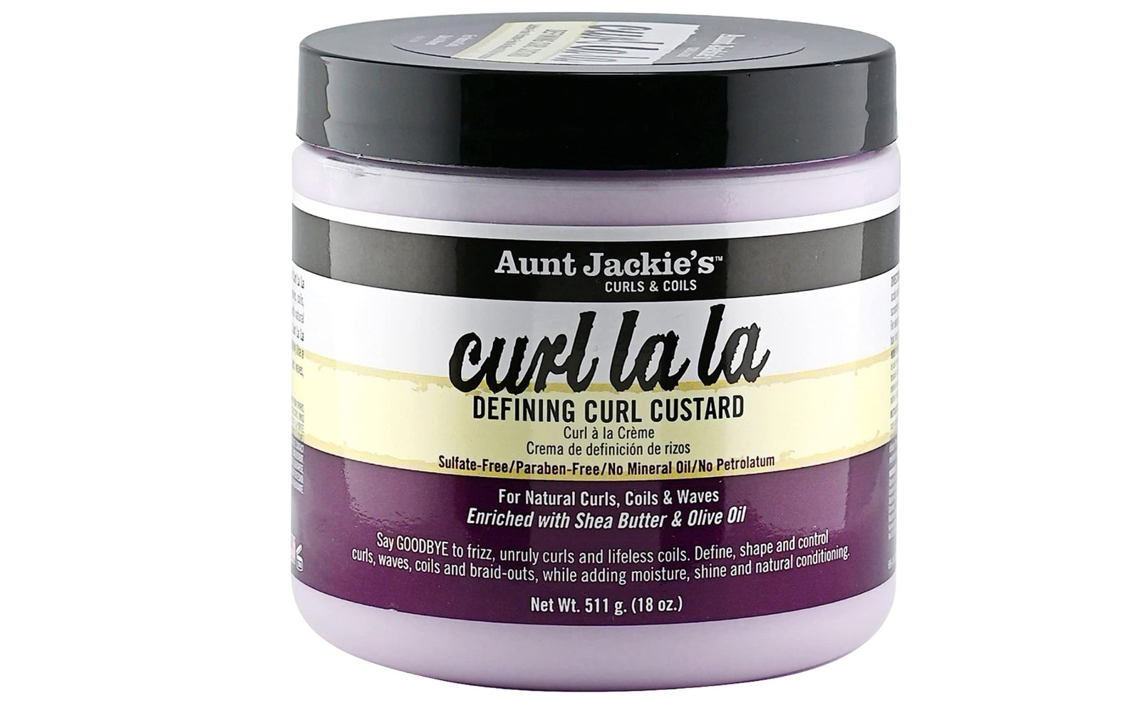 Aunt Jackie’s Curl La La Defining Curl Custard Sulfate & Paraben Free 426g