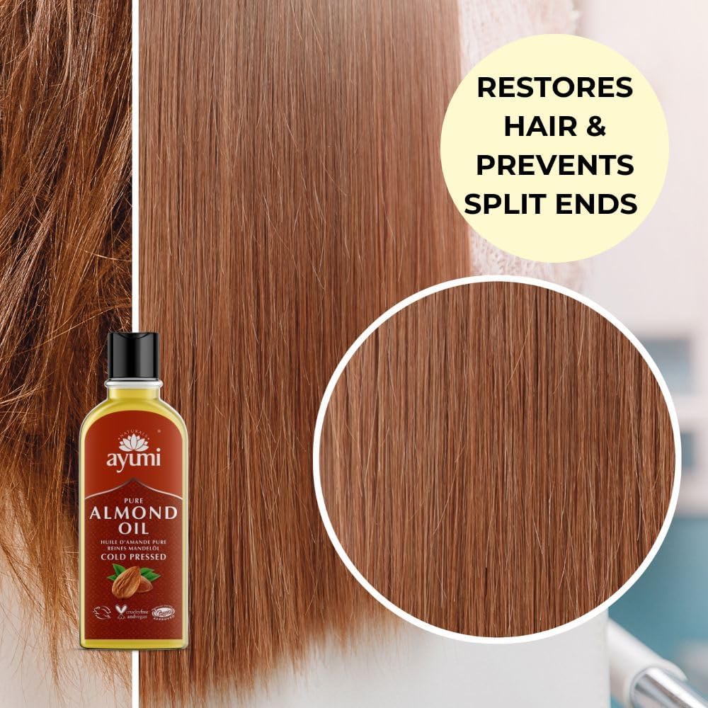 Ayumi Naturals Pure Almond Oil Cold Pressed 150ml