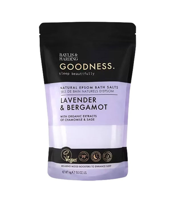 Baylis And Harding Goodness Lavender And Bergamot Natural Epsom Bath Salts
