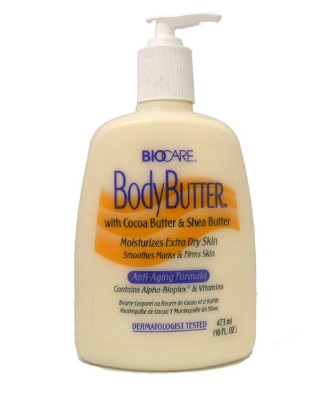 BioCare Body Butter With Cocoa And Shea Butter Anti Aging Pump Lotion