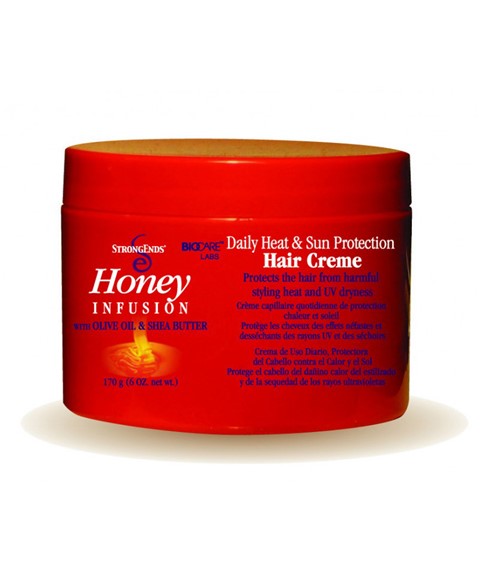 BioCare Strong Ends Honey Infusion Daily Heat And Sun Protection Hair Creme